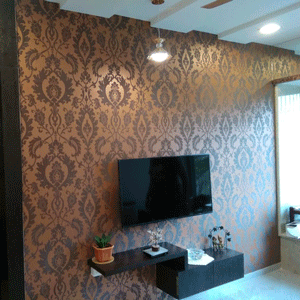 Wallpaper Behind Tv Unit | Wallpaper Behind Sofa Walls | Wallpro.